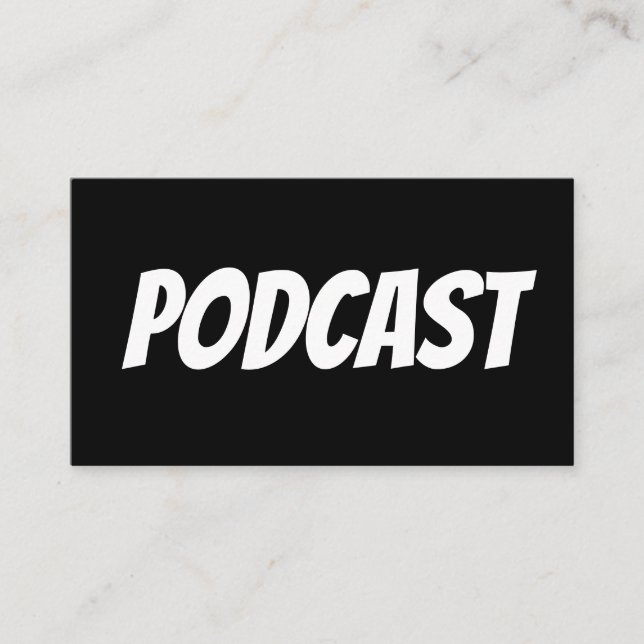 PODCAST Visitenkarten Visitenkarte (Vorderseite)