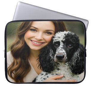 Poddle-Foto hinzufügen Personalisieren Anpassen Laptopschutzhülle