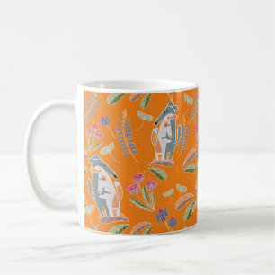 Podenco Dog und Galgo Hübsch Orange Cartoon Kaffeetasse