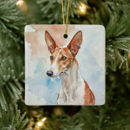 Podenco-Ibiza-Acrylfoto-Fliese Keramikornament