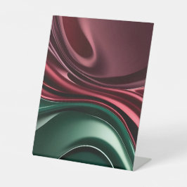 Podestschild in stilvoller abstrakter Grafik Sockelschild