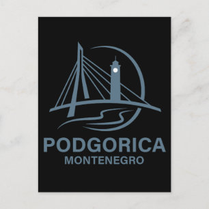 Podgorica Montenegro Europa Postkarte