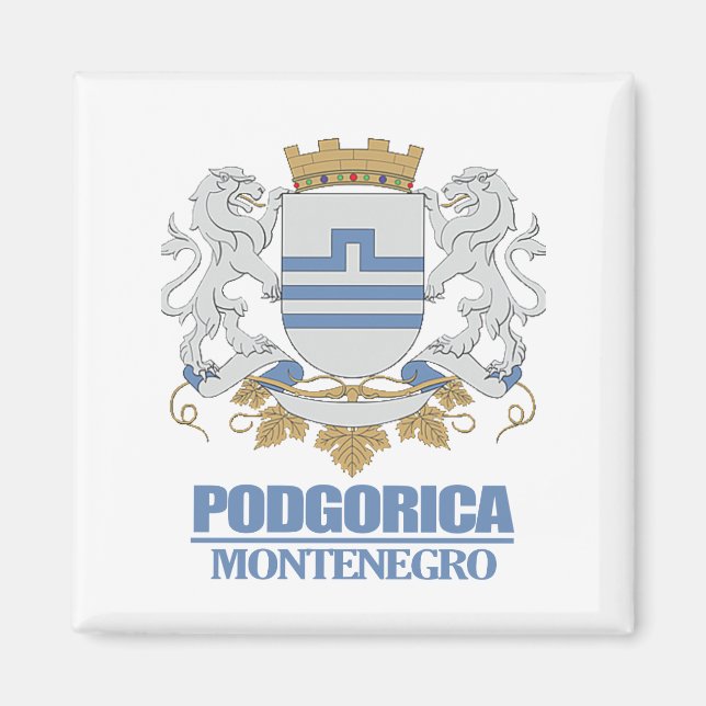Podgorica-Wappen Magnet (Vorne)