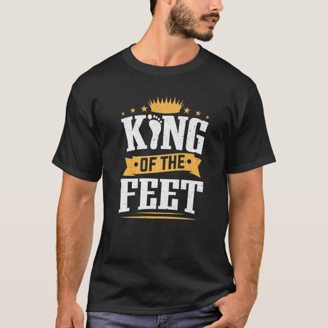 Podiaristen König der feurigen Podiatrie T-Shirt (Vorderseite)