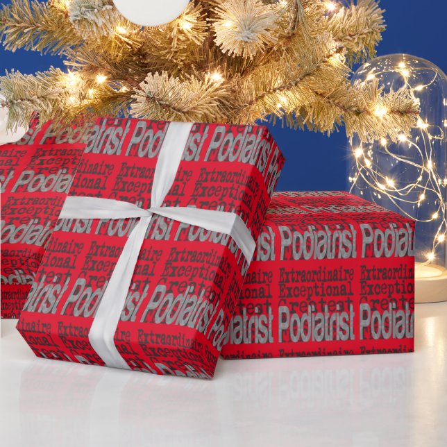 Podiatrist Extraordinator Geschenkpapier (Feiertage)