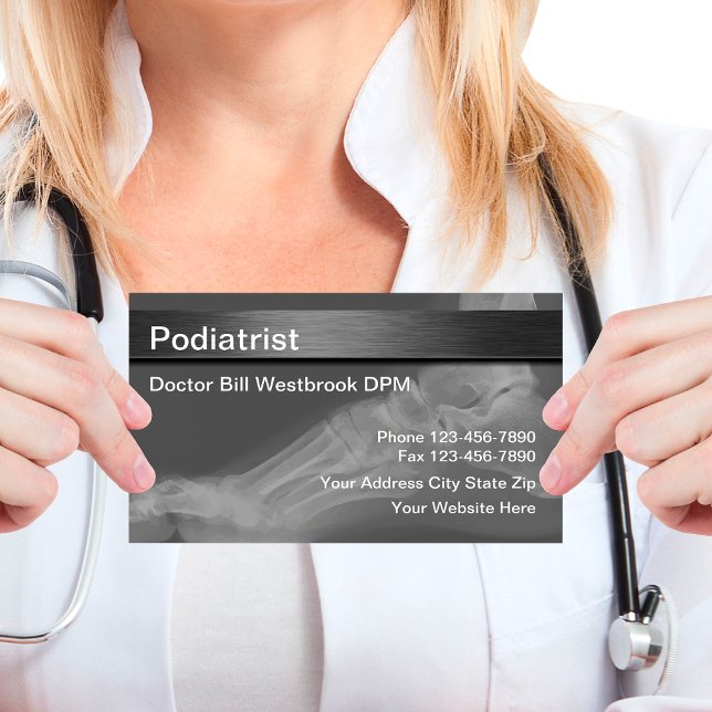 Podiatrist Medical Business Cards Visitenkarte (Von Creator hochgeladen)