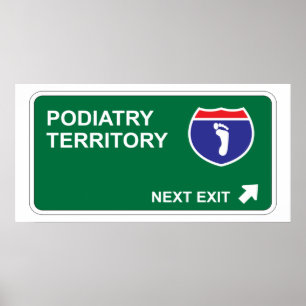 Podiatry-folgender Ausgang Poster