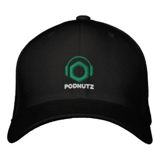 Podnutz bestickt Hat Big Logo (weiße Buchstaben) Bestickte Kappe