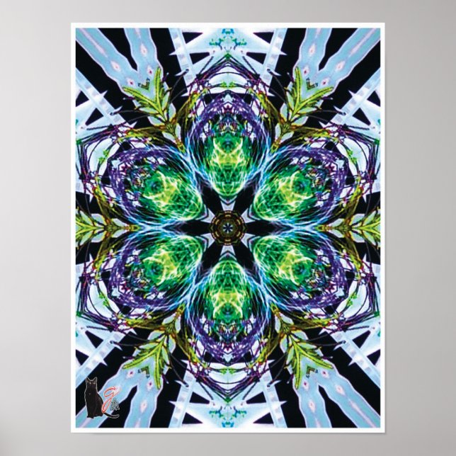 Pods Collage cinétique Kaleidoscope Poster (Devant)