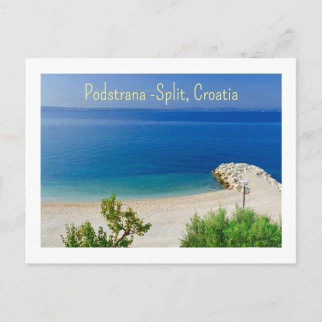 Podstrana — Split, Kroatien, Strand Postcard Postkarte (Vorderseite)
