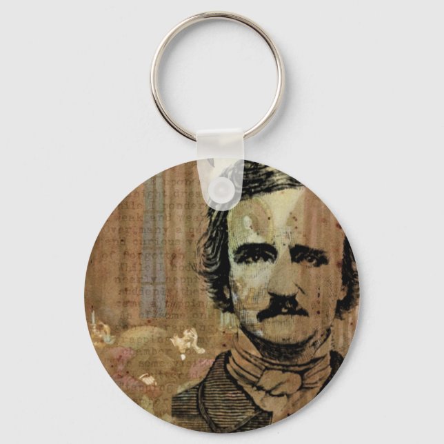 Poe Collage Schlüsselanhänger (Vorderseite)