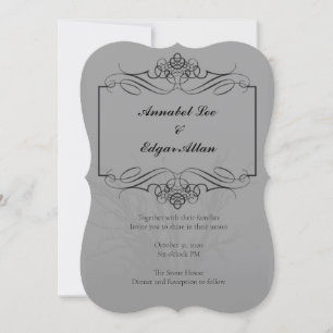 Poe-Inspirierte Hochzeitseinladung Einladung