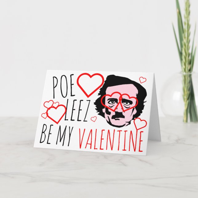 Poe Leez Be my Valentine Feiertagskarte (Vorderseite)