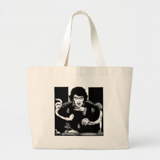 Poe-Porträt Jumbo Stoffbeutel