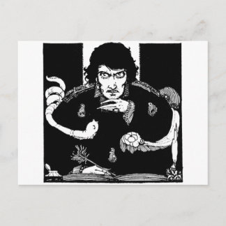 Poe-Porträt Postkarte