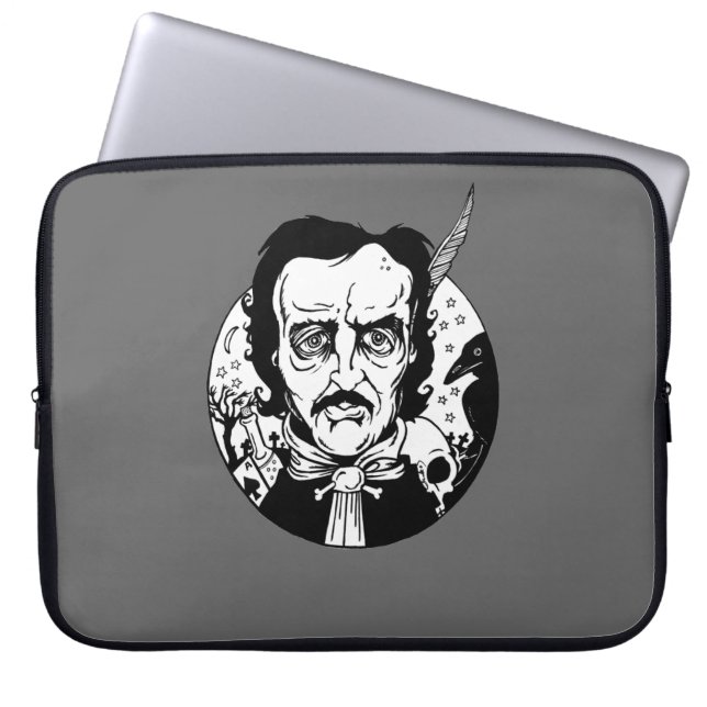 Poe-Schoss-Spitzen-Hülse Laptopschutzhülle (Vorderseite)