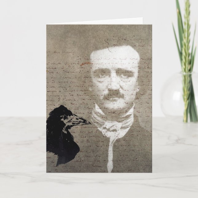 Poe und die Raben-Schmutz-Digital-Kunst, Karte (Vorderseite)
