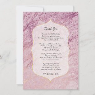 Poem girl baby shower merci - or rose