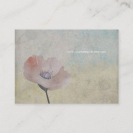 Poem hope Liebe Mohn Sweet Ding Visitenkarte