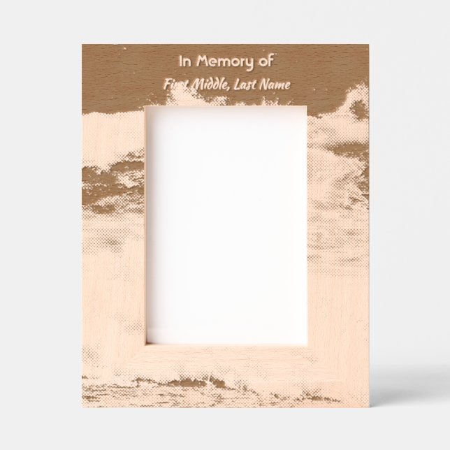 Poem Memorial Keepsake Ocean Sea Beach Geätzte Rahmen (Vorderseite)
