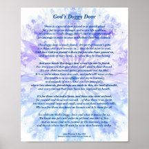 Poem: Special Memories Of A Pet, Poster (Matte)