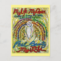 Poem White Guardian Angel Art Postkarten