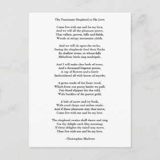 Poème Art-Love de carte postale 9