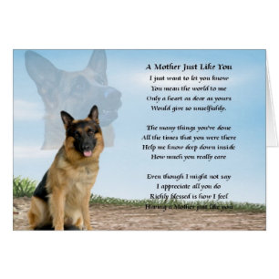 Poème de mère - chien de berger allemand