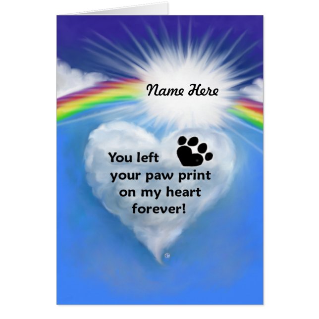 Poème d'empreinte de patte (Devant)