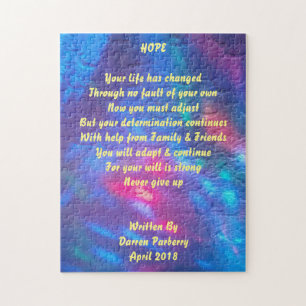 Poème "Hope" - Puzzle