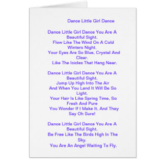 Poème pour la fille/fille d'étape/fille grande