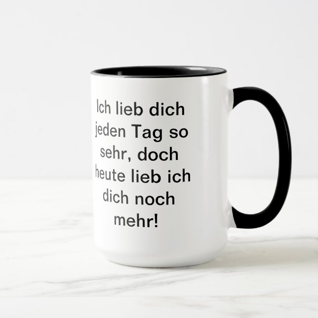 Poèmes chers tasse (Droite)