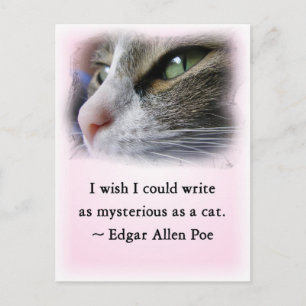 Poe's Cat Postkarte