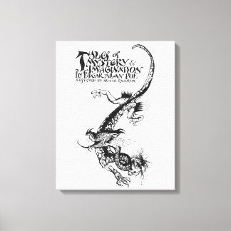 Poes Geschichten über Mystery & Imagination Dragon Leinwanddruck