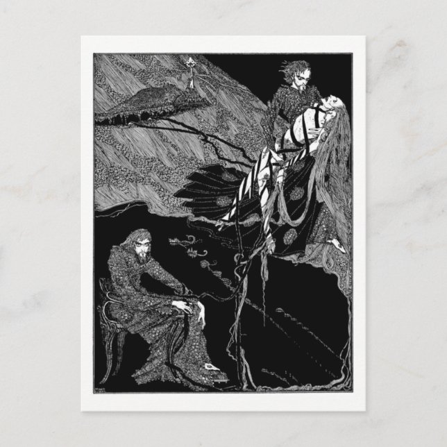 Poes Mysterien und Fantasie Postkarte (Vorderseite)