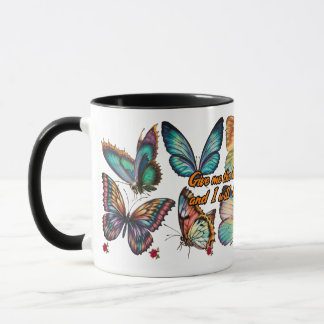 Poesie auf einem Kaffee aus der weißen Keramik Tasse