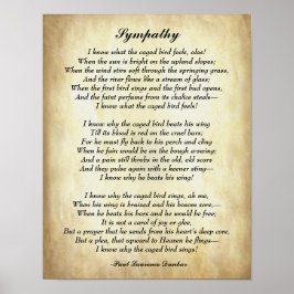 Poesie, Beileid von Paul Laurence Dunbar Poster