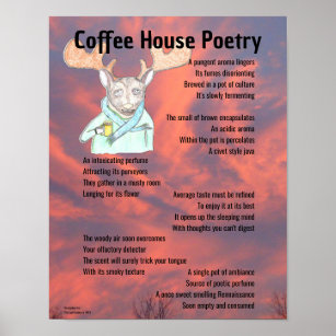 Poesie des Kaffeehauses Poster