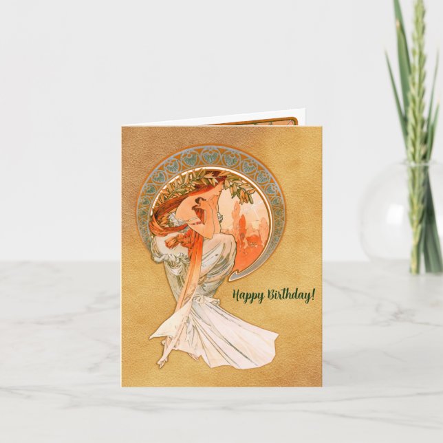 Poesie, glücklich zum Geburtstag Karte (Vorderseite)