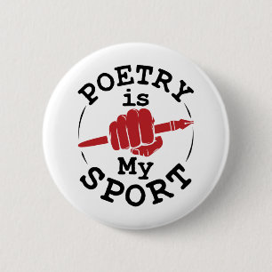 Poesie ist mein Dichter, der Gedichte schreibt Button
