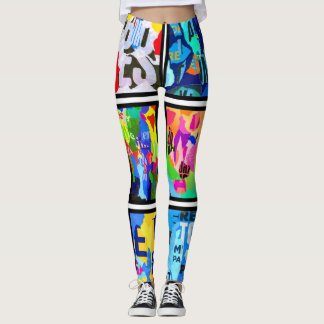 Poesie-Leggings Leggings