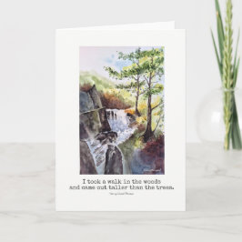 Poesie-Natur-Wasserfarbenkarte Karte