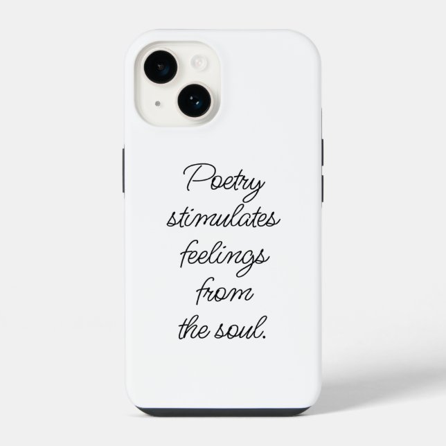 Poesie stimuliert iPhone-Fall iPhone 14 Hülle (Rückseite)