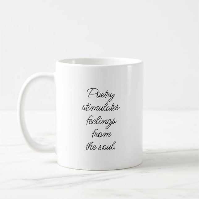 Poesie stimuliert Tasse (Links)