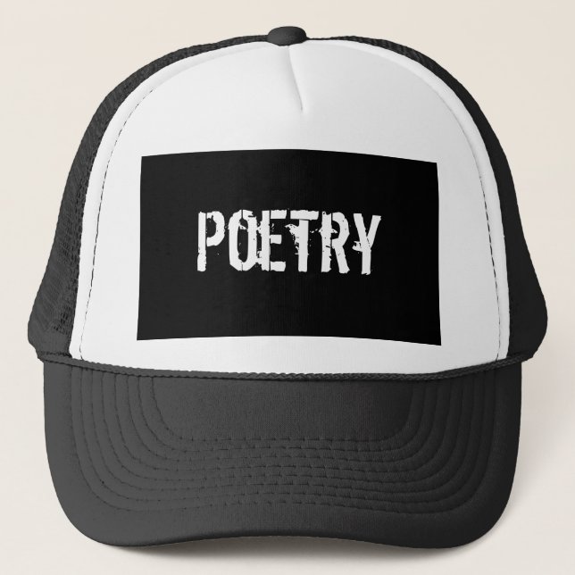 Poesie Truckerkappe (Vorderseite)