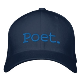 Poet. Baseballhut bestickt Bestickte Baseballkappe