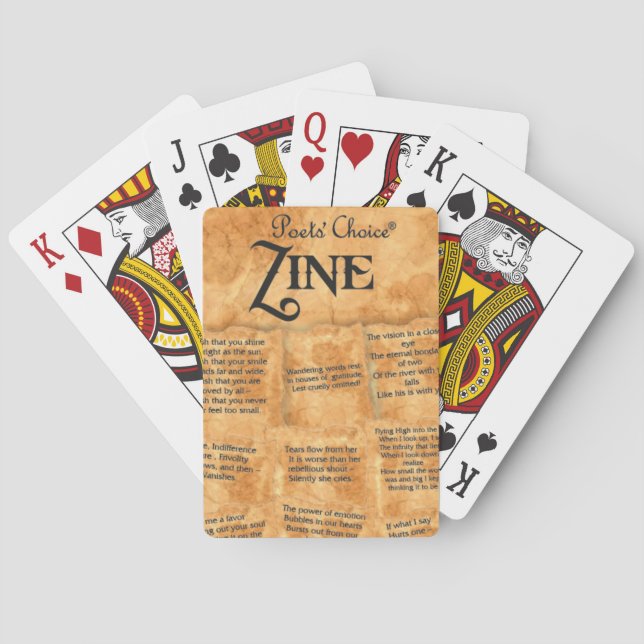 Poet Choice Playing Cards Spielkarten (Rückseite)