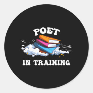 Poet in training verse-Weaver Runder Aufkleber