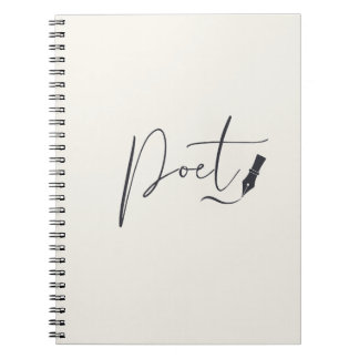 Poet Script Notebook – Minimalist Writing Journal