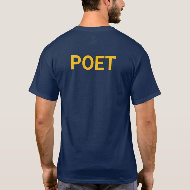 Poet t-shirt (Rückseite)